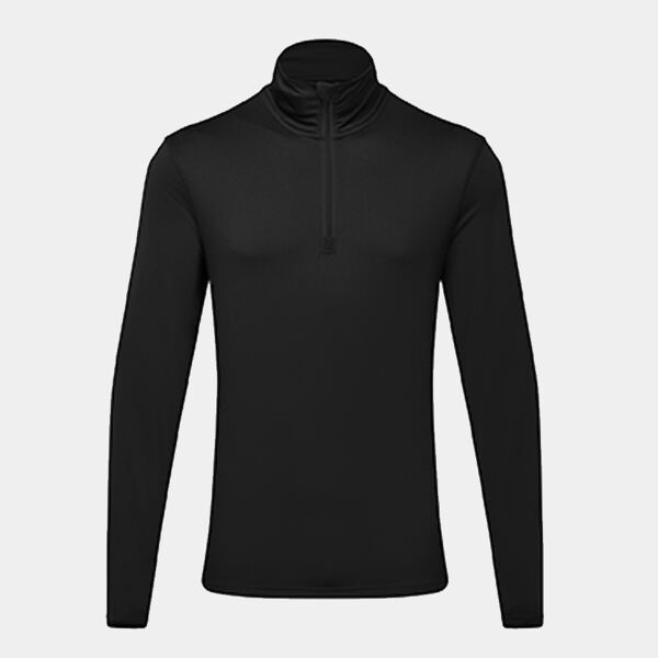 TriDri® recycled long sleeve brushed back ¼ zip top Thumbnail