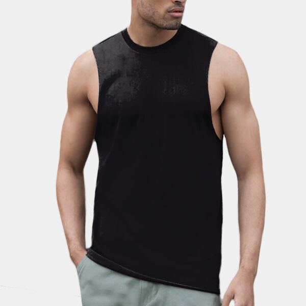 High neck slash armhole vest Thumbnail