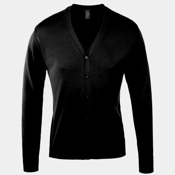 SOL'S Golden Cotton Acrylic V Neck Cardigan Thumbnail