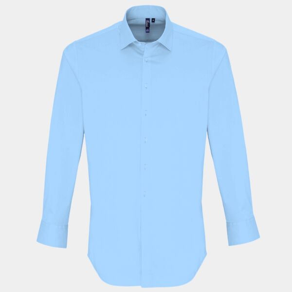 Premier Long Sleeve Stretch Fit Poplin Shirt Thumbnail