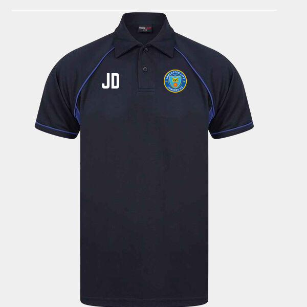 Training - (Adults Sizes) - Football Team Finden and Hales Performance Piped Polo Shirt Thumbnail